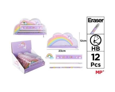 Opakowanie Zestaw przyborów szkolnych z saszetką Unicorn