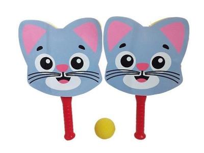 Zestaw rakietek piankowych Kot z piłeczką. Wydawca: ADAR. SmakLiter.pl Opakowanie Zestaw rakietek piankowych Kot z piłeczką