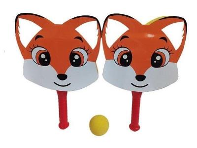 Zestaw rakietek piankowych Lis z piłeczką. Wydawca: ADAR. SmakLiter.pl Opakowanie Zestaw rakietek piankowych Lis z piłeczką