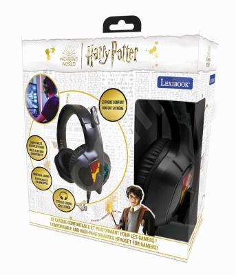 Opakowanie Zestaw słuchawkowy przewodowy gamingowy Harry Potter Lexibook HPG10HP