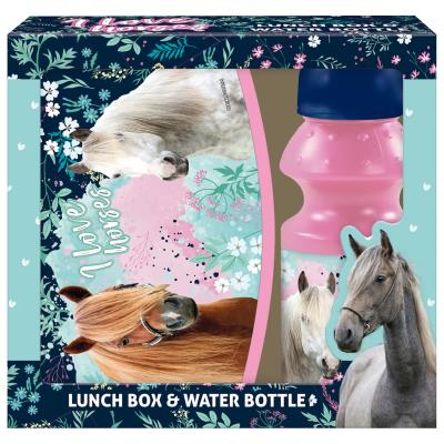 Opakowanie Zestaw śniadaniówka+bidon Konie 23 DERFORM