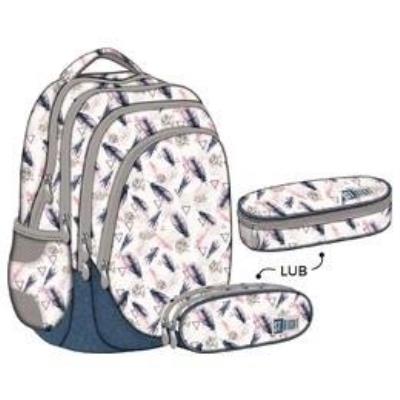 Opakowanie Zestaw Stright Plecak + saszetka Piórka boho