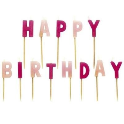 Opakowanie Zestaw świeczek ''happy birthday'' dla dziewczynki