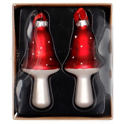 Opakowanie Zestaw szklanych zawieszek kraft z przykrywką 2szt