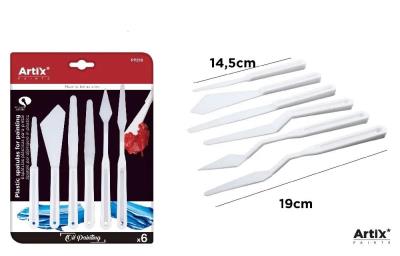 Opakowanie Zestaw szpachelki malarskie plastikowe 6szt