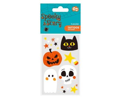 Opakowanie Zestaw tatuaży zmywalnych Halloween 12x7,5cm