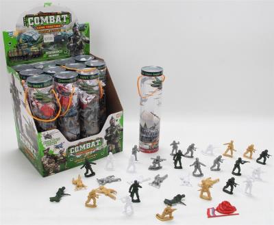 Opakowanie Zestaw wojskowy żołnierzyki w tubie