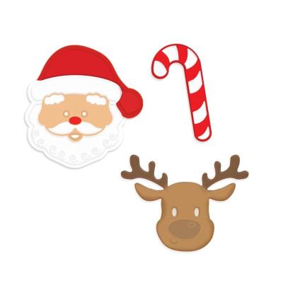 Opakowanie Zestaw wykrojników - Mikołaj i renifer 3szt