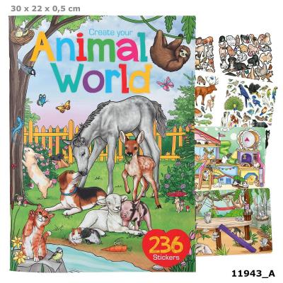 Opakowanie Zestaw z naklejkami Animal World 11943A