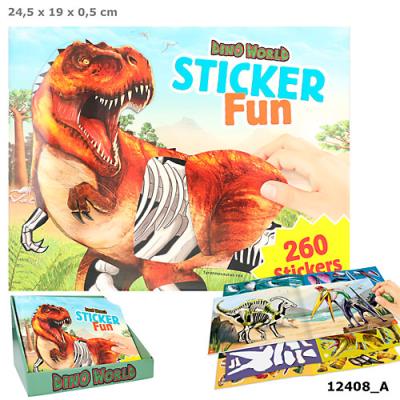 Opakowanie Zestaw z naklejkami Dino World 12408A