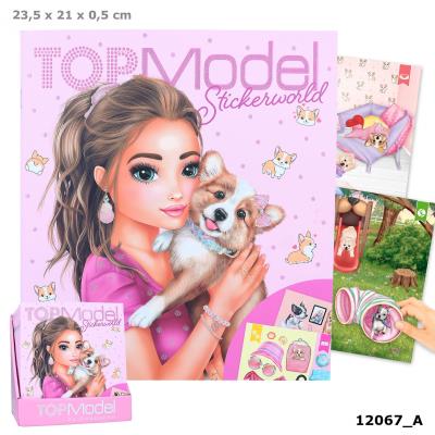 Opakowanie Zestaw z naklejkami pieski TOPModel Corgi 12067A