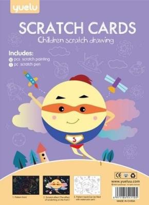 Opakowanie Zestaw zdrapek kolorowanek 2w1 Planety