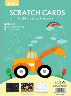 Opakowanie Zestaw zdrapek kolorowanek 2w1 Transport