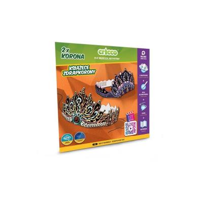 Zestaw zrób to sam - Książęce zdrapkorony CRICCO. Wydawca: Cricco. SmakLiter.pl Opakowanie Zestaw zrób to sam - Książęce zdrapkorony CRICCO