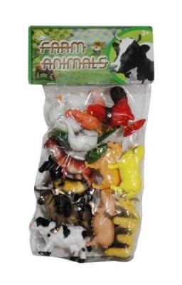 Opakowanie Zestaw zwierząt farmerskich 12szt