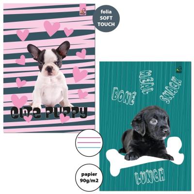 Opakowanie Zeszyt A4/32K 3-linie kolor 90g BF Psy (5szt)