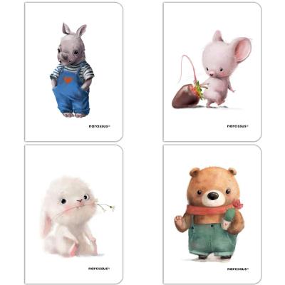 Opakowanie Zeszyt A4/32K linia kolor PP Cute (4szt)