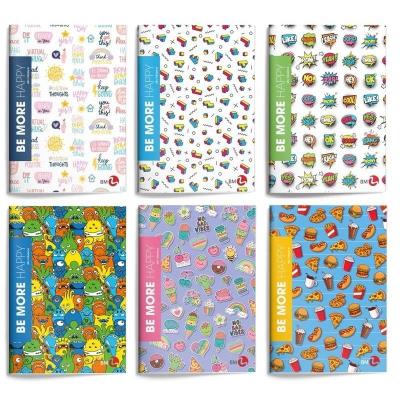 Zeszyt A4/48K kratka Be More Happy (10szt). Wydawca: Koh-I-Noor. SmakLiter.pl Opakowanie Zeszyt A4/48K kratka Be More Happy (10szt)