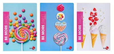 Zeszyt A4/72K kratka Be More Sweet (10szt). Wydawca: Koh-I-Noor. SmakLiter.pl Opakowanie Zeszyt A4/72K kratka Be More Sweet (10szt)