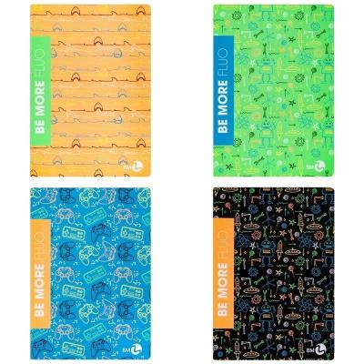 Zeszyt A4/72K linia Be More Fluo (10szt). Wydawca: Koh-I-Noor. SmakLiter.pl Opakowanie Zeszyt A4/72K linia Be More Fluo (10szt)