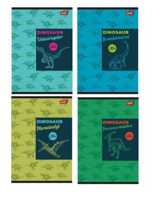 Opakowanie Zeszyt A5/16K linia Dinosaur (15szt)