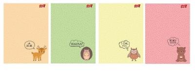 Opakowanie Zeszyt A5/16K linia Woodland Animals (15szt)