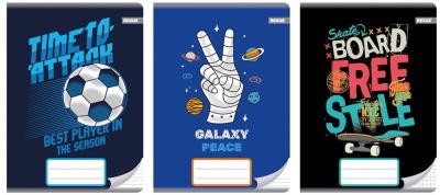 Opakowanie Zeszyt A5/32K kolorowe trzy linie Chłopiec (10szt)