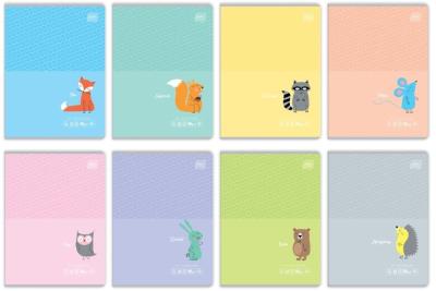 Opakowanie Zeszyt A5/32K kratka B&B Kids Pastel (10szt)