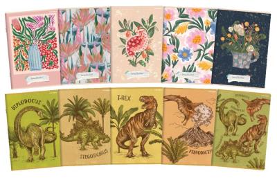 Opakowanie Zeszyt A5/32K kratka Dino/Spring (10szt)