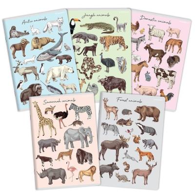 Opakowanie Zeszyt A5/32K linia Zwierzęta PP (5szt)