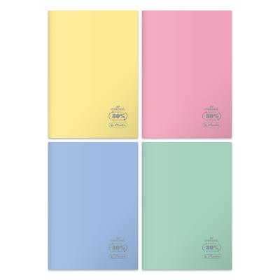 Opakowanie ZESZYT A5 60 KR ECO PP PASTEL COLORS FSC - pakiet 5 szt.