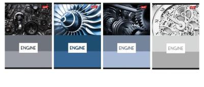 Opakowanie Zeszyt A5/60K krata Engine (10szt)