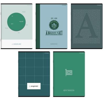 Opakowanie Zeszyt A5/60K kratka Angielski (10szt) TOP2000