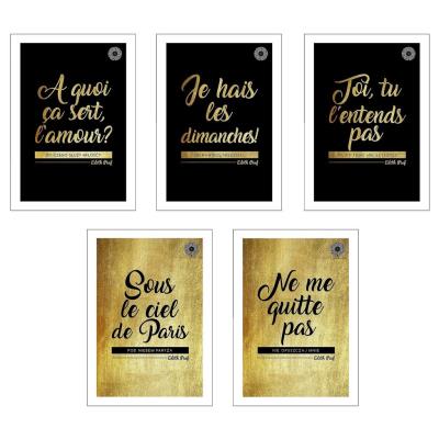 Opakowanie Zeszyt A5/60K kratka Edith Piaf brokat (10szt)