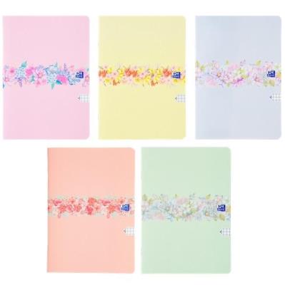 Zeszyt A5/60K kratka Flowers (5szt) OXFORD. Wydawca: Oxford. SmakLiter.pl Opakowanie Zeszyt A5/60K kratka Flowers (5szt) OXFORD