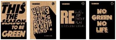 Opakowanie Zeszyt A5/60K kratka Green Typo White (5szt)