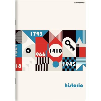 Opakowanie Zeszyt A5/60K kratka Historia (10szt) TOP2000