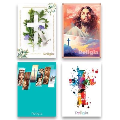 Zeszyt A5/60K kratka religia (4szt). Wydawca: Gimboo. SmakLiter.pl Opakowanie Zeszyt A5/60K kratka religia (4szt)