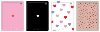 Opakowanie Zeszyt A5/60K kratka UV Hearts (10szt)