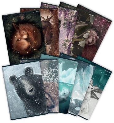 Opakowanie Zeszyt A5/60K linia Forest/Ice (10szt)