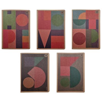 Opakowanie Zeszyt A5/80K kratka New Geometric (5szt)