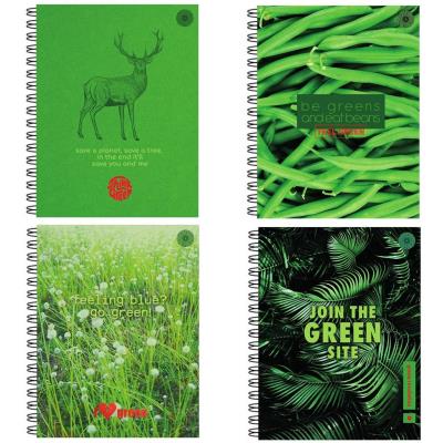 Zeszyt A5/80K kratka Think Green (5szt). Wydawca: Ziemia Obiecana. SmakLiter.pl Opakowanie Zeszyt A5/80K kratka Think Green (5szt)