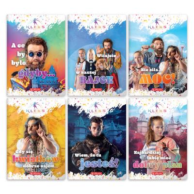 Opakowanie Zeszyt A5 Kleks pakiet 10 szt. kratka