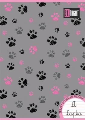 Opakowanie Zeszyt do nauki pisania A4 32k. 3-linia kolorowa ST.RIGHT mix. dziewczęcy pakiet 15 szt.