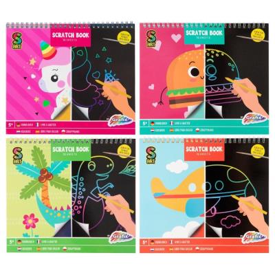 Opakowanie Zeszyt do zdrapywania 20x24cm 10 arkuszy mix