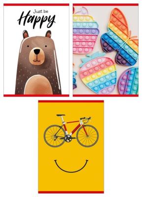 Opakowanie Zeszyt GIMBOO A4 w 3 linie 32 kartki mix