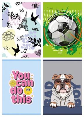 Opakowanie Zeszyt GIMBOO A5 w 3 linie 32 kartki mix