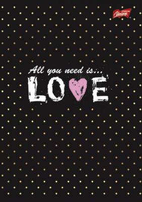 Opakowanie Zeszyt okł.lamin A4 60k krata GOLDEN LOVE