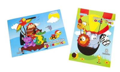 Opakowanie Zeszyt papierów kolorowych A4/8K (20szt)