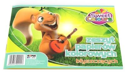 Opakowanie Zeszyt papierów kolorowych A5 błyszczący